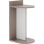Dom sidobord 32 x 32 cm - Vit/ljus mocka