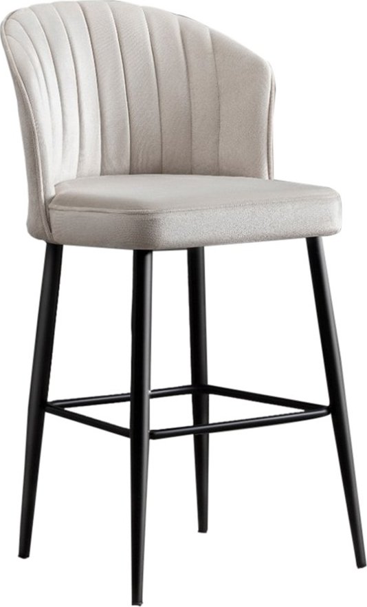 Rubi barstolset, 2 st - Cream/svart - Barstolar, Stolar