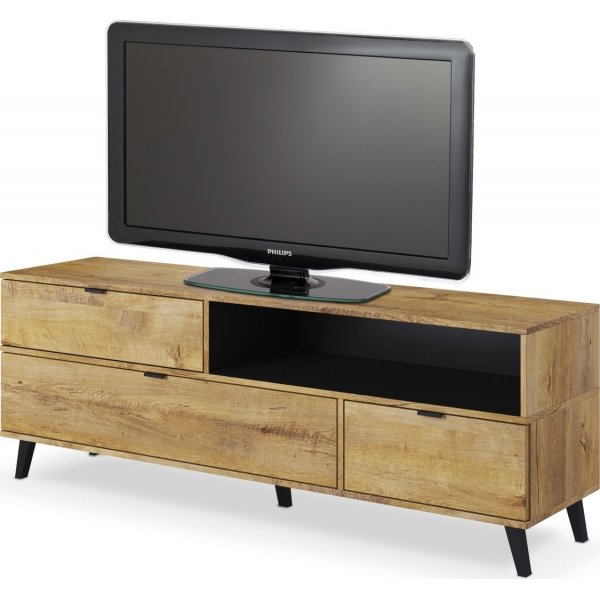 Intel mediabank - Eiken/zwart Intel mediabank - Eiken/zwart