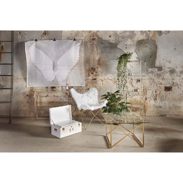 Cross konsolbord 110 x 35 cm - M�ssing