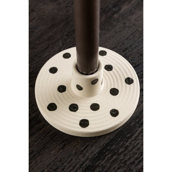 Bette ljusstake 12 x 5 cm - Svart/Vit Bette ljusstake 12 x 5 cm - Svart/Vit