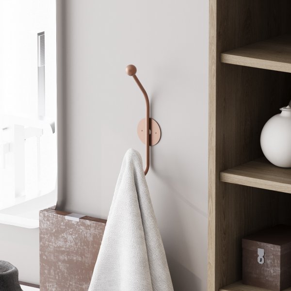 Rhino klädhängare - Koppar Rhino klädhängare - Koppar