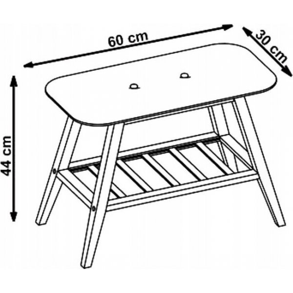 Bliv sittbänk 60 cm - Grå Bliv sittbänk 60 cm - Grå