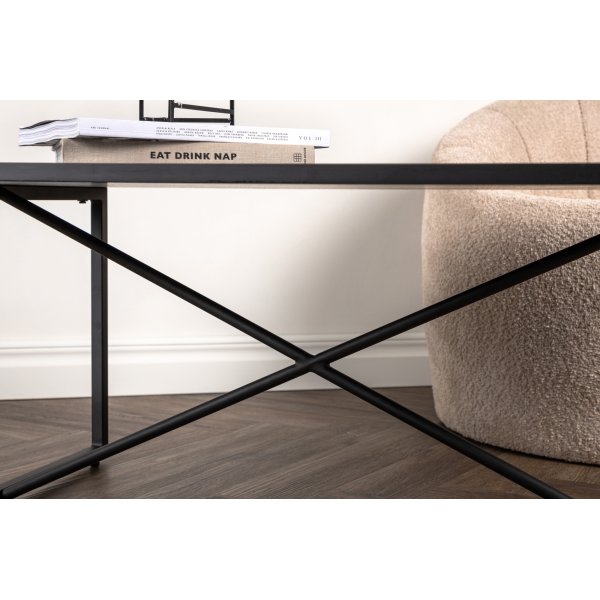 Table basse Pryor 110 x 70 cm - Noir