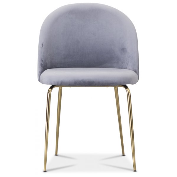 Tiffany velvet stol - Gr/Mssing