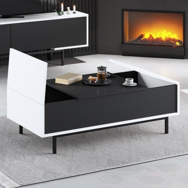 Table basse Force - Noir/blanc Table basse Force - Noir/blanc