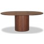 Nova eetgroep, uitschuifbare eettafel 130-170 cm incl. 6 zwarte Alicia stoelen van buighout - Walnoot + 3.00 x Meubelpoten
