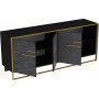 Polka dressoir - Goud/zwart