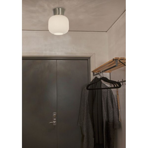 Plafonnier Vanja - Blanc/acier Plafonnier Vanja - Blanc/acier