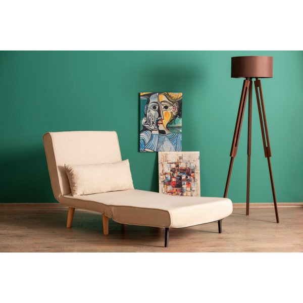 Fauteuil lit Folde - Blanc crème Fauteuil lit Folde - Blanc crème