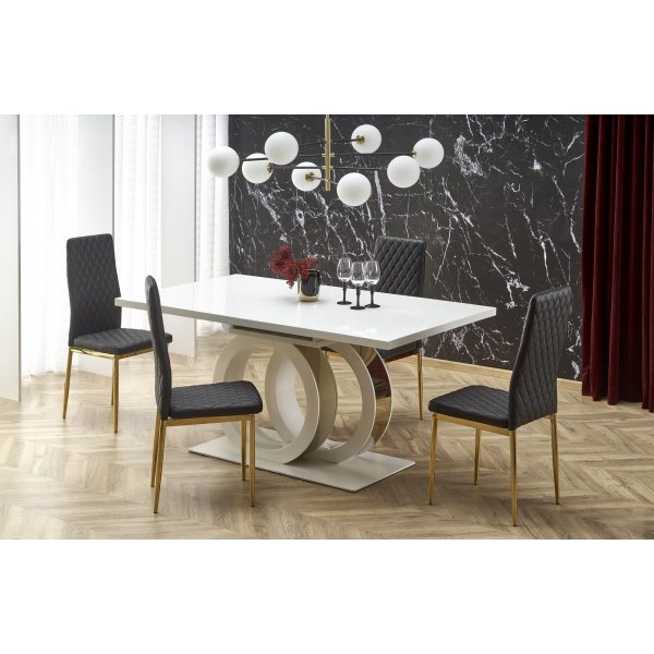 Table  manger Galardo 160-200 x 90 cm - Blanc