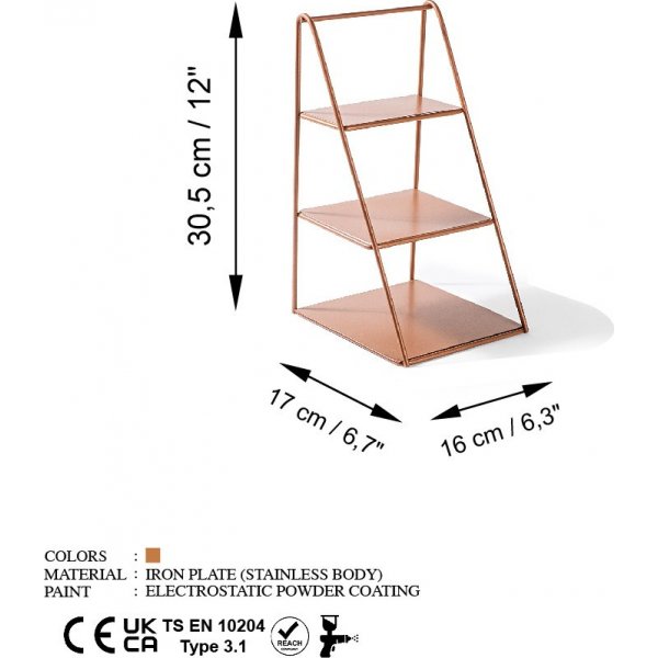 Etagère Kalimnos - Cuivre Etagère Kalimnos - Cuivre