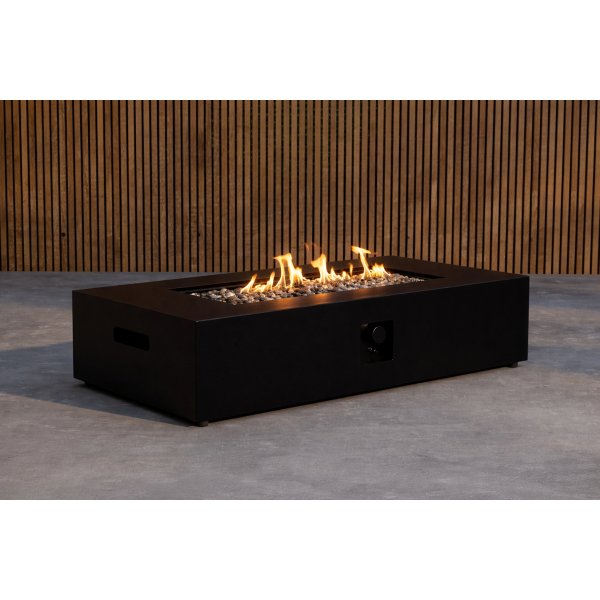 Eldkorg Kea rektangulär 137x68 cm - svart Eldkorg Kea rektangulär 137x68 cm - svart