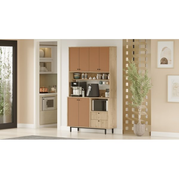 Royce köksskåp 7 - Ek/tegelröd Royce köksskåp 7 - Ek/tegelröd