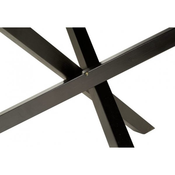 York runt soffbord 90 cm - Svartbetsad ek