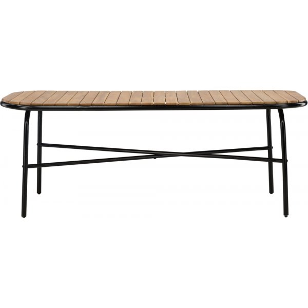 Holmbeck eettafel 200 x 90 cm - Zwart/Natuurlijk