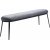 Banc Billy en velours gris