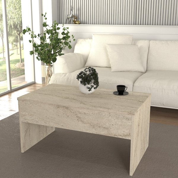 Table basse Akilli - Travertin Table basse Akilli - Travertin