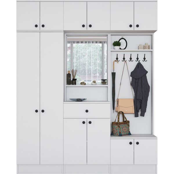 Mendy hallmöbel - Vit Mendy hallmöbel - Vit