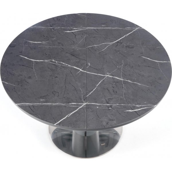 Market eettafel 120-160 cm - Grijs marmer/donkergrijs Market eettafel 120-160 cm - Grijs marmer/donkergrijs