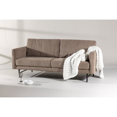 Sky 3-sits soffa - Svart/brun