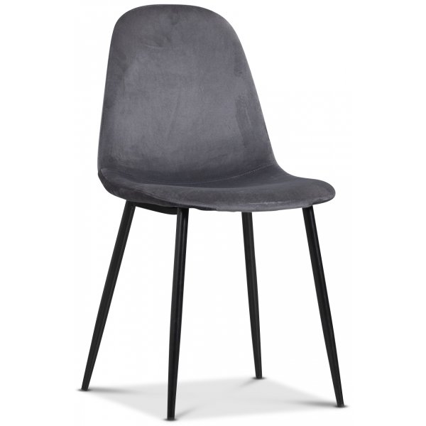 Smokey matgrupp, runt matbord med 4 st Carisma sammetsstolar - Grå + 4.00 x Stolsdyna Smokey matgrupp, runt matbord med 4 st Carisma sammetsstolar - Grå + 4.00 x Stolsdyna