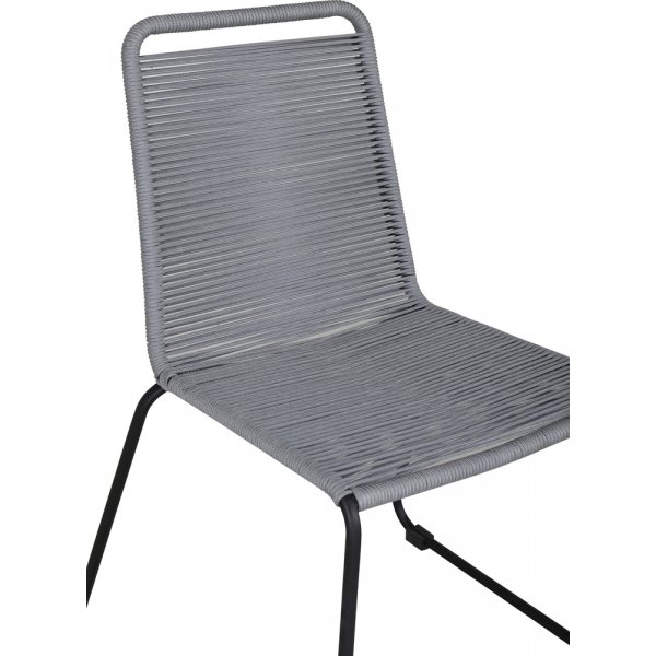 Lindos matstol - Grå/Svart Lindos matstol - Grå/Svart