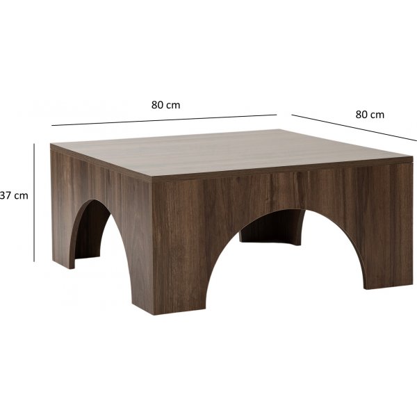 Table basse Collesium 80 x 80 cm - Noyer Table basse Collesium 80 x 80 cm - Noyer