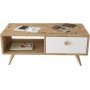 Vilamo soffbord 96 x 44,5 cm - Furu/vit