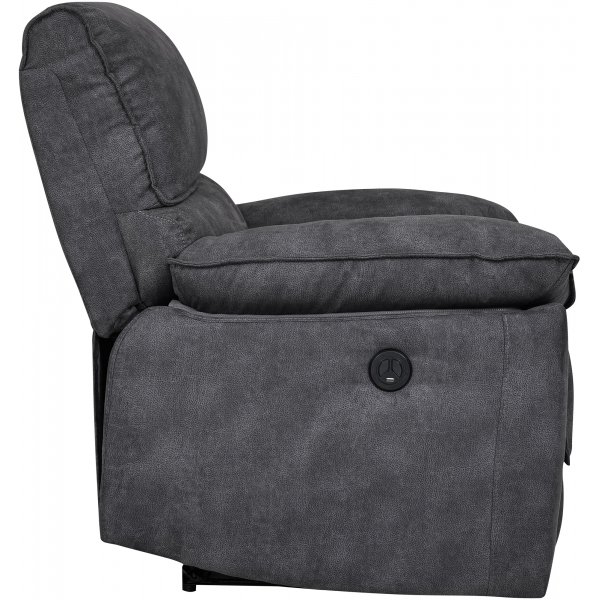 Coventry el reclinerfåtölj grå microfiber + Möbeltassar Coventry el reclinerfåtölj grå microfiber + Möbeltassar