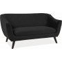 Molly 2-sits soffa - Svart sammet