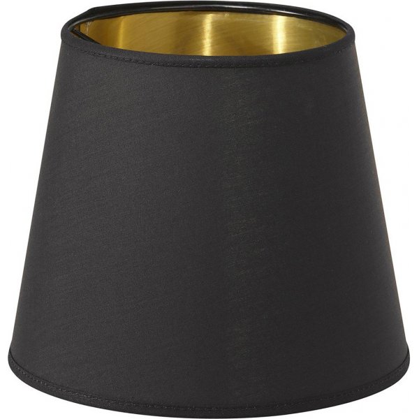 Queen Metalen binnenlampenkap - Zwart/Goud