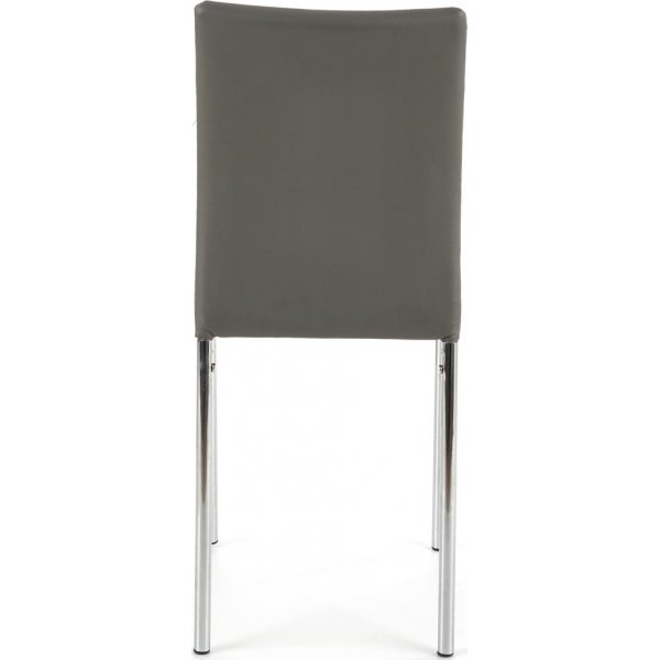 Chaise Penny - Gris/chrome