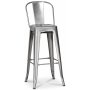 France Blanco Barstol i metall - Galvaniserad metall