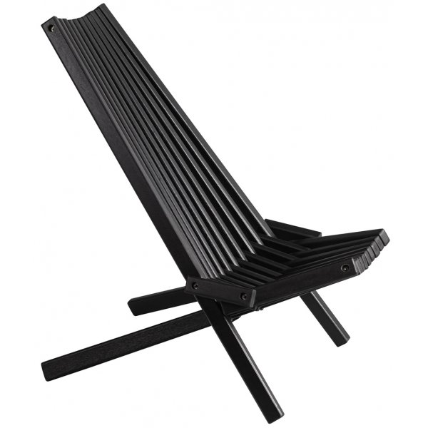 Däckstol svart med nackkudde + Rengöringsmedel för utemöbler Däckstol svart med nackkudde + Rengöringsmedel för utemöbler