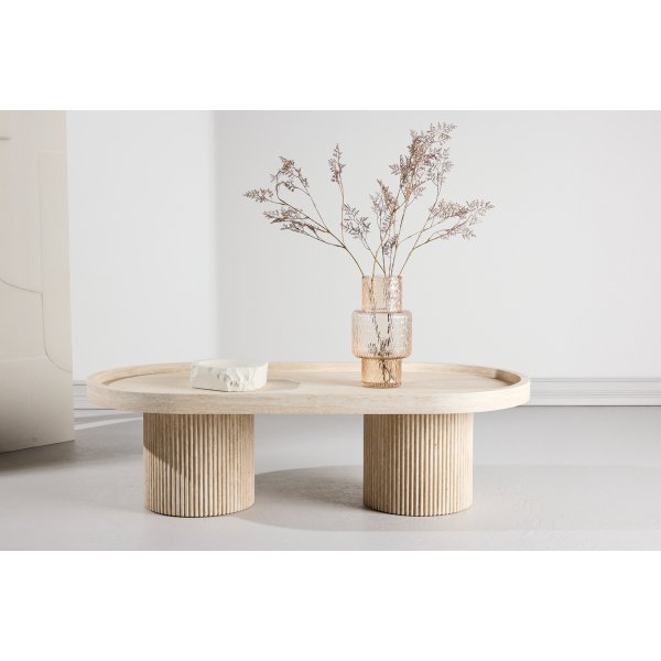 Soffbord Krille 120x60 cm - travertinlook Soffbord Krille 120x60 cm - travertinlook