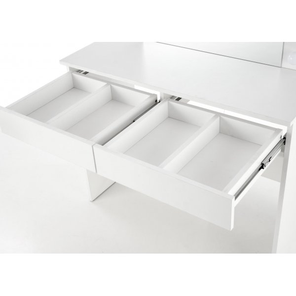 Coiffeuse blanche Facada avec éclairage 94 x 43 cm Coiffeuse blanche Facada avec éclairage 94 x 43 cm