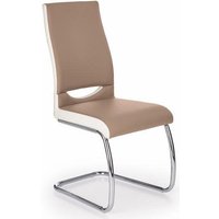 Stol Antonella - Vit/cappuccino/Krom Stol Antonella - Vit/cappuccino/Krom