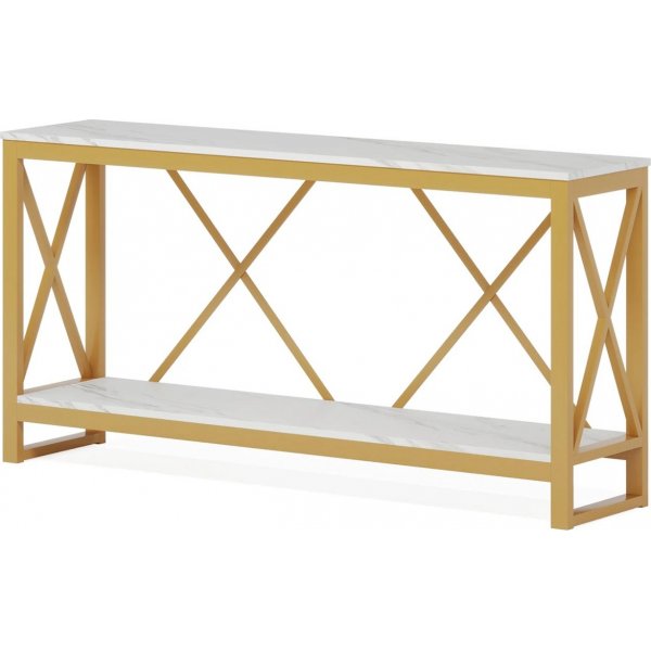 Modus avlastningsbord - Guld/vit