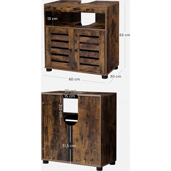 Meuble bas Vilgot - Marron Meuble bas Vilgot - Marron