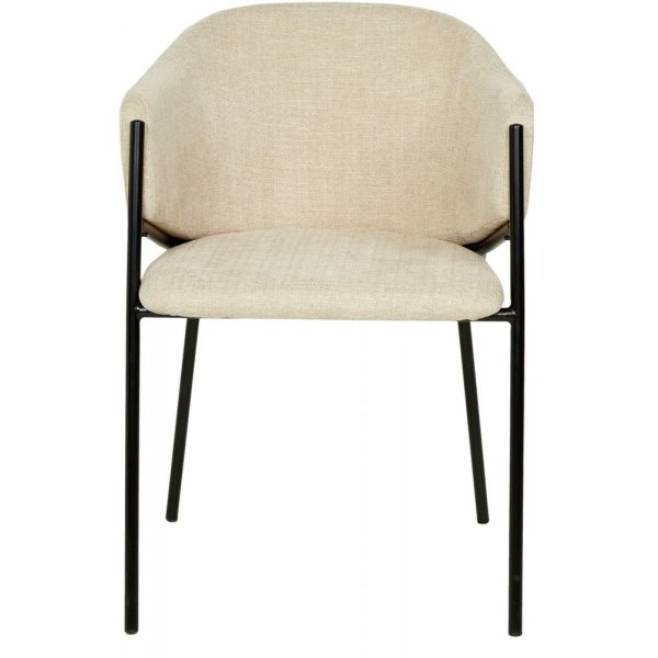 Seat matgrupp, matbord med 4 st Stacey sammetsstolar - Svart/beige