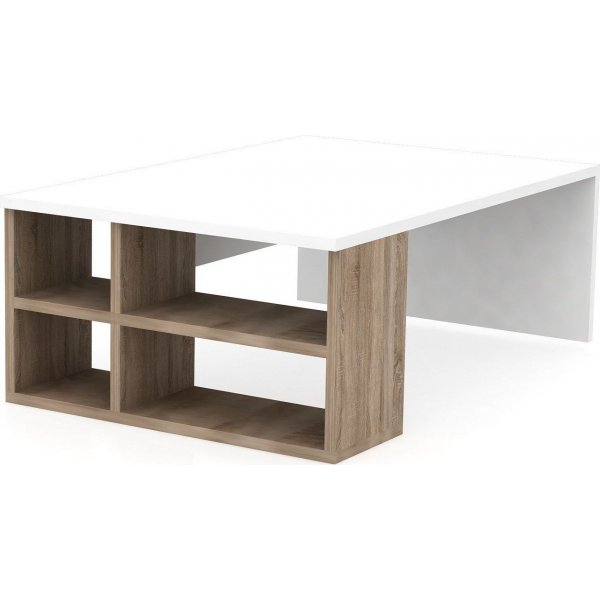 Table basse Delfi 90 x 60 cm - Blanc