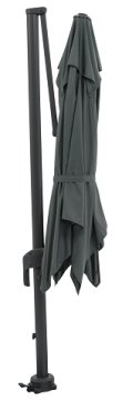 Parasol Marbella gris foncé 300x300 cm Parasol Marbella gris foncé 300x300 cm
