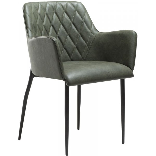 Rombo karmstol - Vintage grn / svart