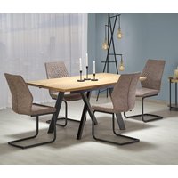 Errol matbord 160-200cm - Ek/svart Errol matbord 160-200cm - Ek/svart