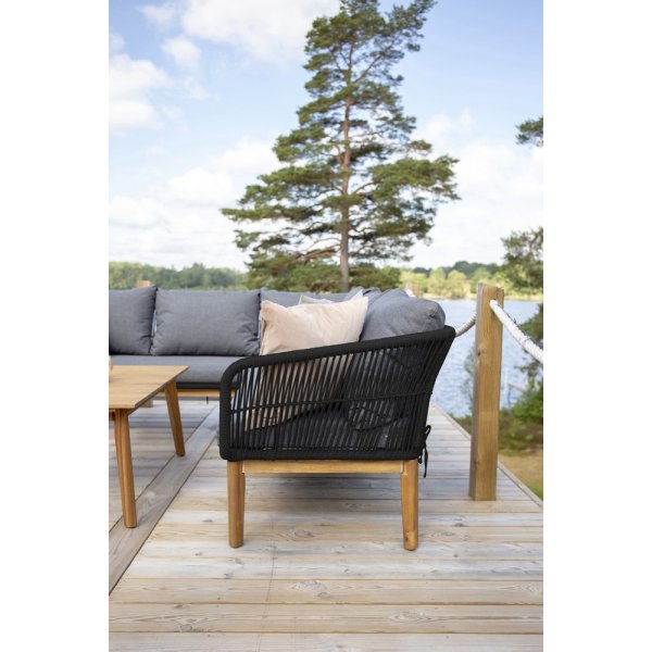 Chania hörnsoffgrupp - Svart Chania hörnsoffgrupp - Svart