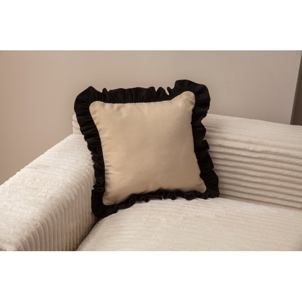 Firefly kuddfodral&nbsp;43 x 43 cm - Svart/beige