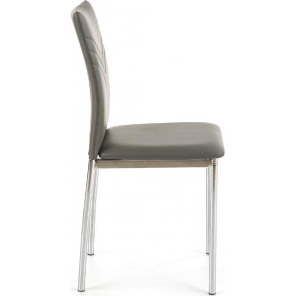 Chaise Penny - Gris/chrome