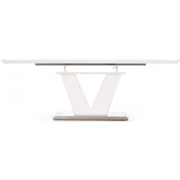 Annelise eettafel 160-220 cm - Wit hoogglans Annelise eettafel 160-220 cm - Wit hoogglans