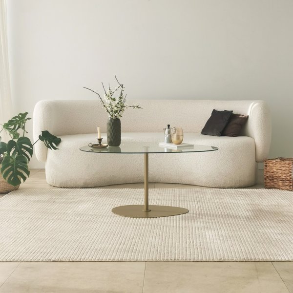 Table basse Porto 90 x 60 cm - Or Table basse Porto 90 x 60 cm - Or